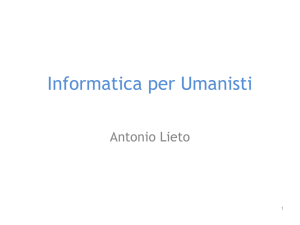 Informatica per Umanisti