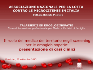 Microcitemia: ruolo del Medico di famiglia