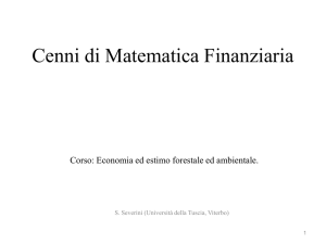 cenni di matematica finanziaria 22 05 2012
