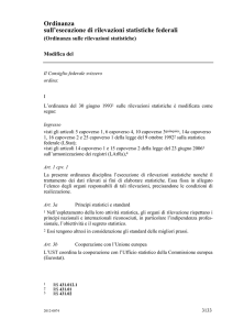 Ordinanza sull`esecuzione di rilevazioni statistiche federali