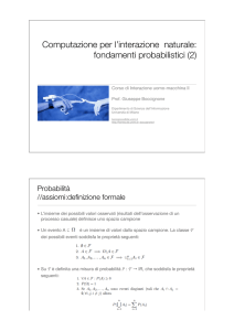 Computazione per l`interazione naturale