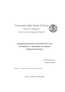 Universit`a degli Studi di Pavia - Università degli studi di Pavia