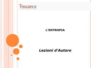 L`entropia (materiale per la LIM)