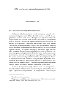 3056. La crioconservazione e la clonazione (2006)1