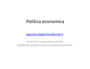 Slides Politica economica a.a. 2014/2015