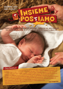 Periodico "Insieme PosTiamo" dicembre - Diocesi di Alghero-Bosa