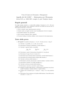 Compito del 16 febbraio 2017