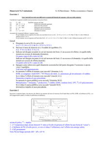 Homework No 3 (soluzioni). G. Di Bartolomeo