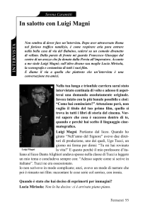 Intervista a Luigi Magni da Fermenti n. 228