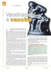 Vaccinazioni e vaccini Vaccinazioni e vaccini