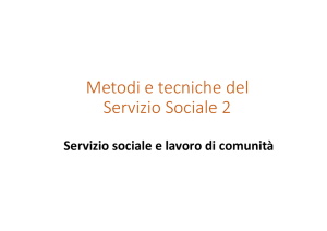 Metodi e tecniche del Servizio Sociale 2