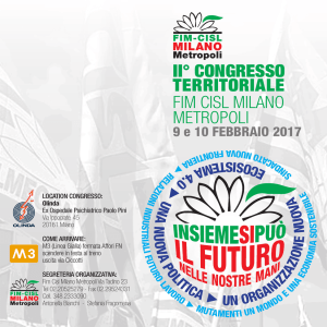 Programma Congresso - Speciale congresso 2017