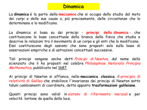 Dinamica - Progetto e