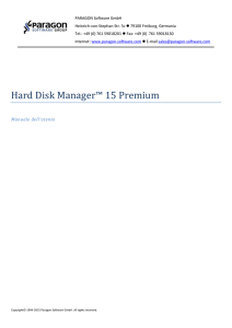 Hard Disk Manager™ 15 Premium