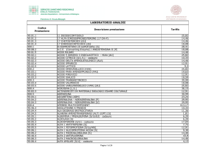 LABORATORIO ANALISI