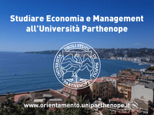 Studiare Economia e Management all`Università Parthenope