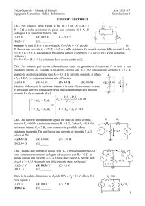 Fisica Generale – Modulo di Fisica II A.A. 2016