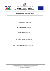 Matematica - Istituto comprensivo di Monte San Pietro