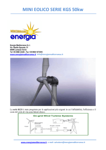 MINI EOLICO SERIE KGS 50kw - Energia Mediterranea S.r.l.