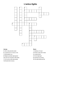 L`antico Egitto - Crossword Labs