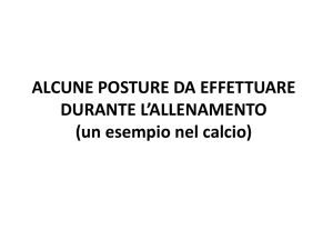 posture durante allenamento