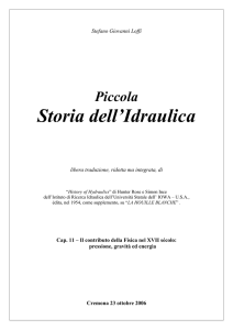 Il contributo della Fisica nel XVII sécolo