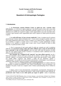 Questioni di Antropologia Teologica