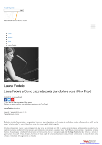 Laura Fedele a Como Jazz interpreta pianoforte e