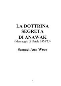 1974 La Dottrina Segreta di-Anawak-Samael-Aun-Weor