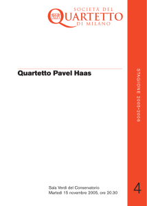 Quartetto Pavel Haas - Società del Quartetto di Milano