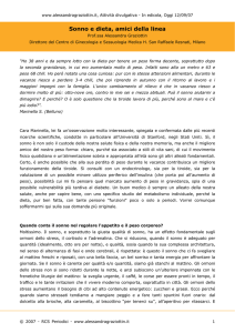 Sonno e dieta, amici della linea