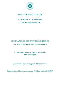 Corso di Laurea in Ingegneria Informatica