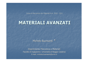 materiali avanzati - Università degli Studi Mediterranea