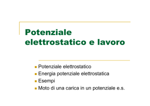 Potenziale elettrostatico e lavoro
