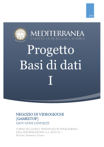 Progetto Basi di dati I