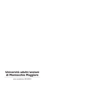 Anno accademico 2012-2013 - Universita` Adulti/Anziani