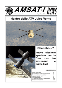 rientro dello ATV Jules Verne Shenzhou-7