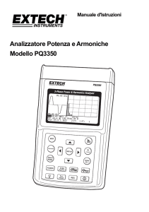 Analizzatore Potenza e Armoniche Modello PQ3350
