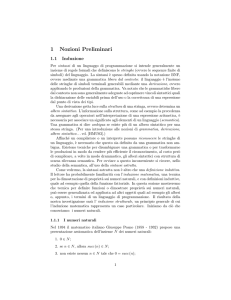 1 Nozioni Preliminari - Dipartimento di Informatica