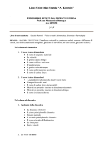 3F Programma di fisica e compiti - Liceo Scientifico Statale Einstein