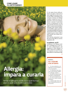 Allergia e antistaminici: quando servono