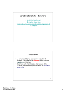 Variabili statistiche