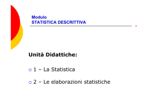 Statistica Descrittiva: approfondimenti File