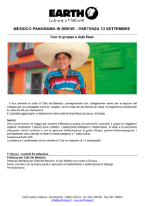 Programma Messico panorama in breve - Partenza 13