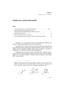 I fluidi come continui deformabili