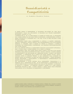 Sussidiarietà e Competitività - Fondazione per la Sussidiarietà