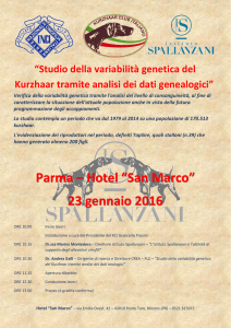 Parma – Hotel “San Marco” 23 gennaio 2016