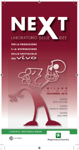 programma - Lombardia Spettacolo