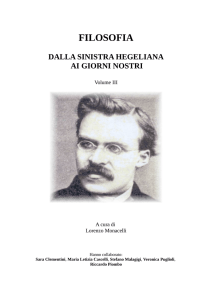 Da Feuerbach a Bergson - Lorenzo Monacelli, sito ufficiale. Appunti