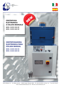 centrifuga elettronica a colata manuale centrifugadora electronica